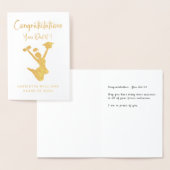 Afro-Amerikaanse meisjes gouden Afstuderen Folie Kaarten (Display)