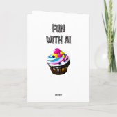 Afro-Amerikaanse meisjes verjaardag gepersonalisee Kaart (Achterkant)