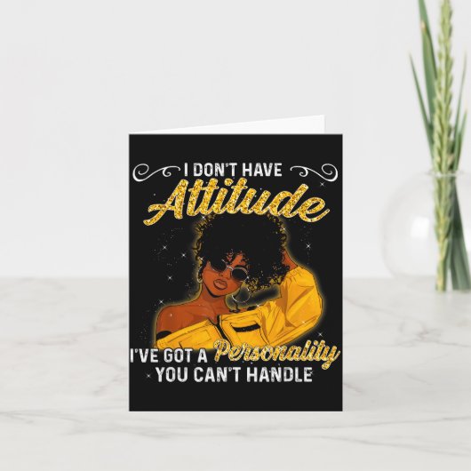 Afro-Amerikaanse Melanine Koningin Black Girl Magi Kaart (Voorkant)