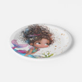 Afro-Amerikaanse Mermaid Party Paper Bord (Gekanteld)