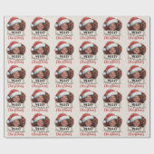 Afro-Amerikaanse Merry Christmas African Black Cadeaupapier (Vlak)