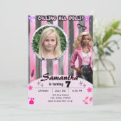 Afro-Amerikaanse Mode Doll Birthday Kaart (Staand voorkant)