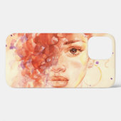 Afro-Amerikaanse mode, waterverf illustratie. Case-Mate iPhone Case (Achterkant (horizontaal))