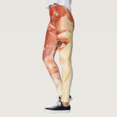 Afro-Amerikaanse mode, waterverf illustratie. Leggings (Links)