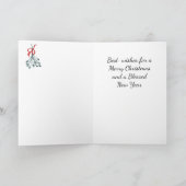 Afro-Amerikaanse moderne vrouw kerstkaart Kaart (Binnen)