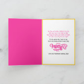 Afro-Amerikaanse Moeder & Zoon Happy Moederdag Kaart (Binnen)