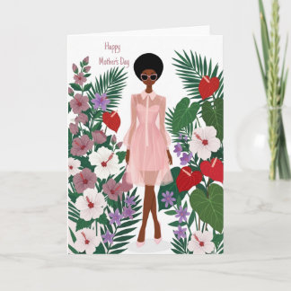 Afro-Amerikaanse Moederdagkaart Kaart