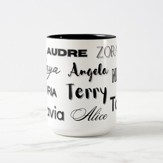 Afro-Amerikaanse Mok met een auteurthema (Center)