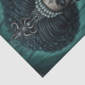 Afro-Amerikaanse mooie Voodoo Queen Tissuepapier (Detail)