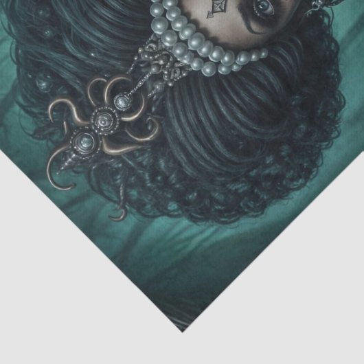 Afro-Amerikaanse mooie Voodoo Queen Tissuepapier (Detail)