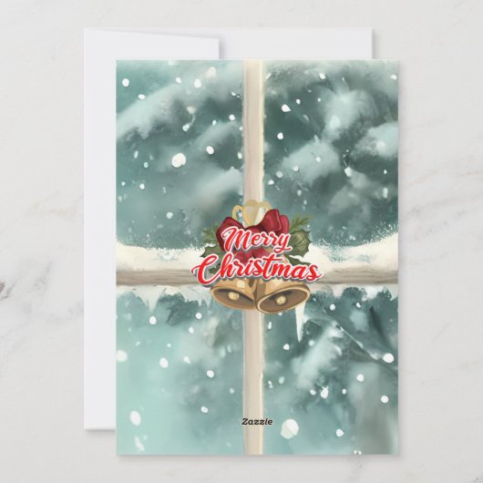 Afro-Amerikaanse Mr. & Mrs. Claus Kerstmis Kaart (Achterkant)