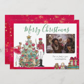 Afro-Amerikaanse Notenkraker Ballet Kerstkaart (Voorkant / Achterkant)