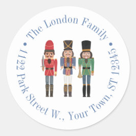 Afro-Amerikaanse notenkrakeradres Ronde Sticker