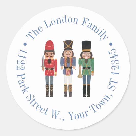 Afro-Amerikaanse notenkrakeradres Ronde Sticker (Voorkant)