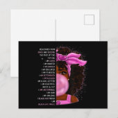 Afro-Amerikaanse Nubische Koningin Black Girl Magi Briefkaart (Voorkant / Achterkant)