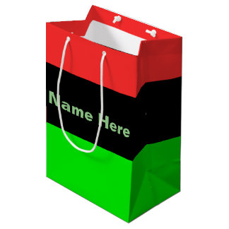 Afro-Amerikaanse of Afrikaanse Diaspora-vlagnaam Medium Cadeauzakje