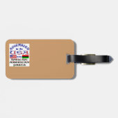 Afro-Amerikaanse onderdelen Bagagelabel (Achterkant horizontaal)