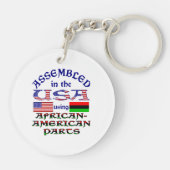 Afro-Amerikaanse onderdelen Sleutelhanger (Achterkant)