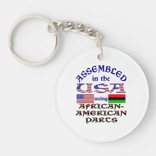 Afro-Amerikaanse onderdelen Sleutelhanger (Voorkant)