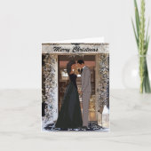 Afro-Amerikaanse paar kerst Kaart (Voorkant)