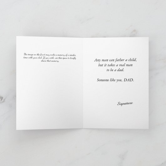 Afro-Amerikaanse papa grill en kind Vaderdag Kaart (Binnen)