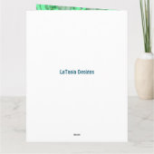 Afro-Amerikaanse Pastor Kerk Vrolijk Kerstfeest Kaart (Achterkant)