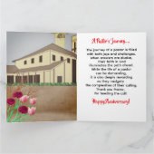 Afro-Amerikaanse Pastor's Church Jubileum Kaart (Binnen)