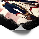 Afro-Amerikaanse Patriot Revolutionary War Soldier Poster (Hoek)