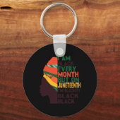 Afro-Amerikaanse Pride Koningin Zwarte Maand Gesch Sleutelhanger (Voorkant)