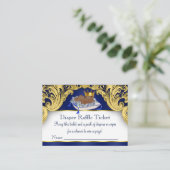 Afro-Amerikaanse Prins Luier Raffle Tickets Informatiekaartje (Staand voorkant)