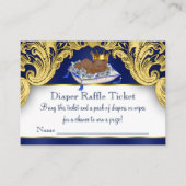 Afro-Amerikaanse Prins Luier Raffle Tickets Informatiekaartje (Voorkant)