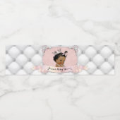 Afro-Amerikaanse prinses baby meisje diamanten blu Waterfles Etiket (Enkel label)