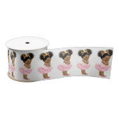Afro-Amerikaanse prinses Baby shower lint (Spoel)