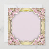 Afro-Amerikaanse prinses babyshower uitnodiging (Achterkant)