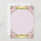 Afro-Amerikaanse prinses babyshower uitnodigingen (Achterkant)