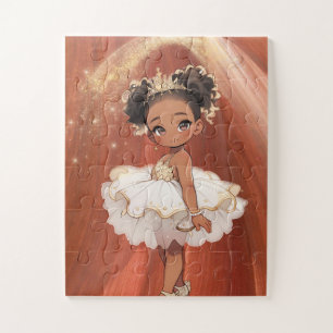 Afro-Amerikaanse Prinses Ballerina Legpuzzel