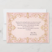 Afro-Amerikaanse prinses bedankt kaart (Achterkant)