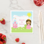 Afro-Amerikaanse prinses en draak Servet (Insitu)