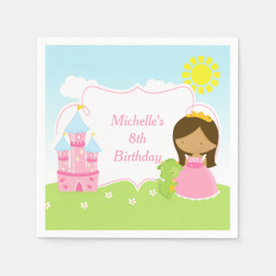 Afro-Amerikaanse prinses en draak Servet