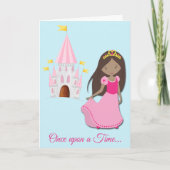 Afro-Amerikaanse prinses verjaardag Feestdagen Kaart (Voorkant)