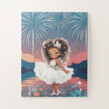 Afro-Amerikaanse Prinses Waterlelie Legpuzzel