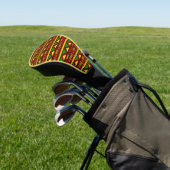 Afro-Amerikaanse print Golf Head Hoesje Golfheadcover (Insitu)