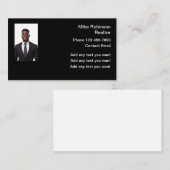 Afro-Amerikaanse Realtor Foto Realtor Visitekaartje (Voorkant / Achterkant)