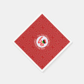 Afro-Amerikaanse rode letters LOVE Flag Personalis Servet (Hoek)