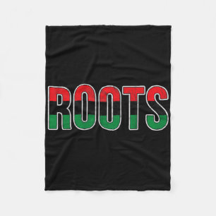 Afro-Amerikaanse Roots - Pan-Afrikaanse Unia-vlag Fleece Deken