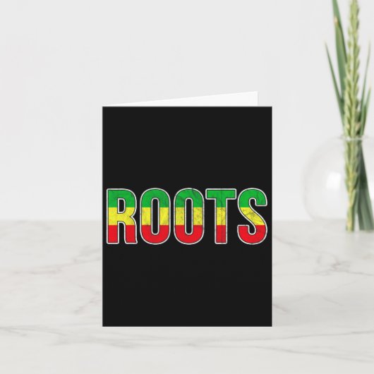 Afro-Amerikaanse roots vlag - Black History Pride Kaart (Voorkant)