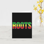 Afro-Amerikaanse roots vlag - Black History Pride Kaart (Gele Bloem)