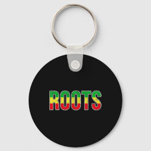 Afro-Amerikaanse roots vlag - Black History Pride Sleutelhanger