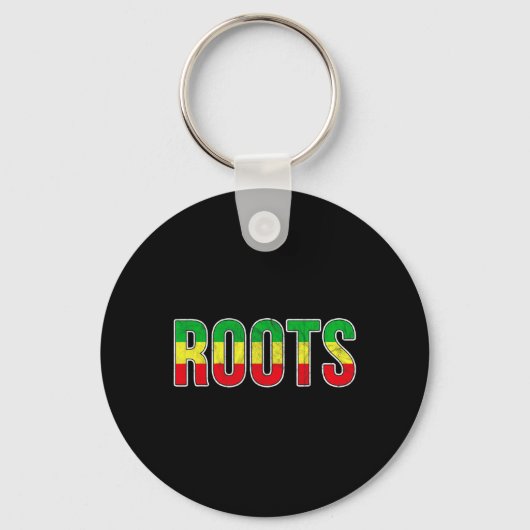 Afro-Amerikaanse roots vlag - Black History Pride Sleutelhanger (Voorkant)