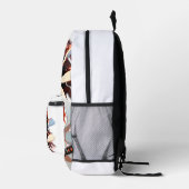 Afro-Amerikaanse Samurai Fearless Fighter Bedrukte Rugzak (Rechts)